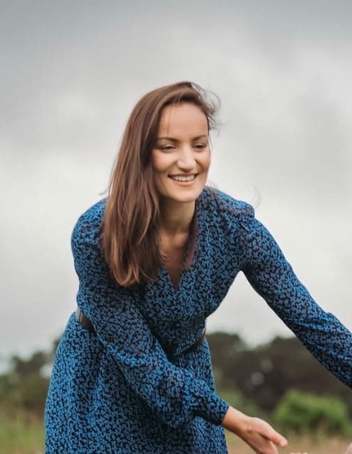 Siobhán smiling outdoors
